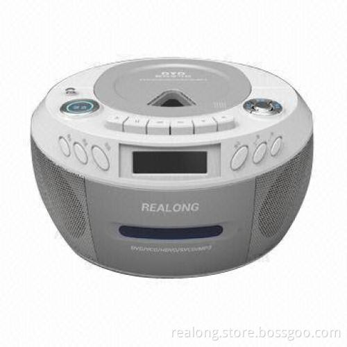 Portable FM/AM radio cassette CD player